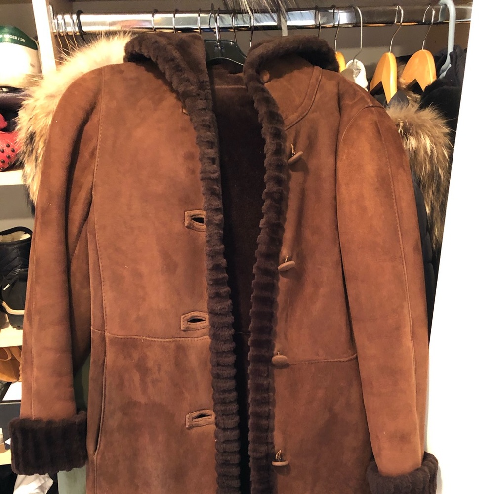 Lambskin shearling coat